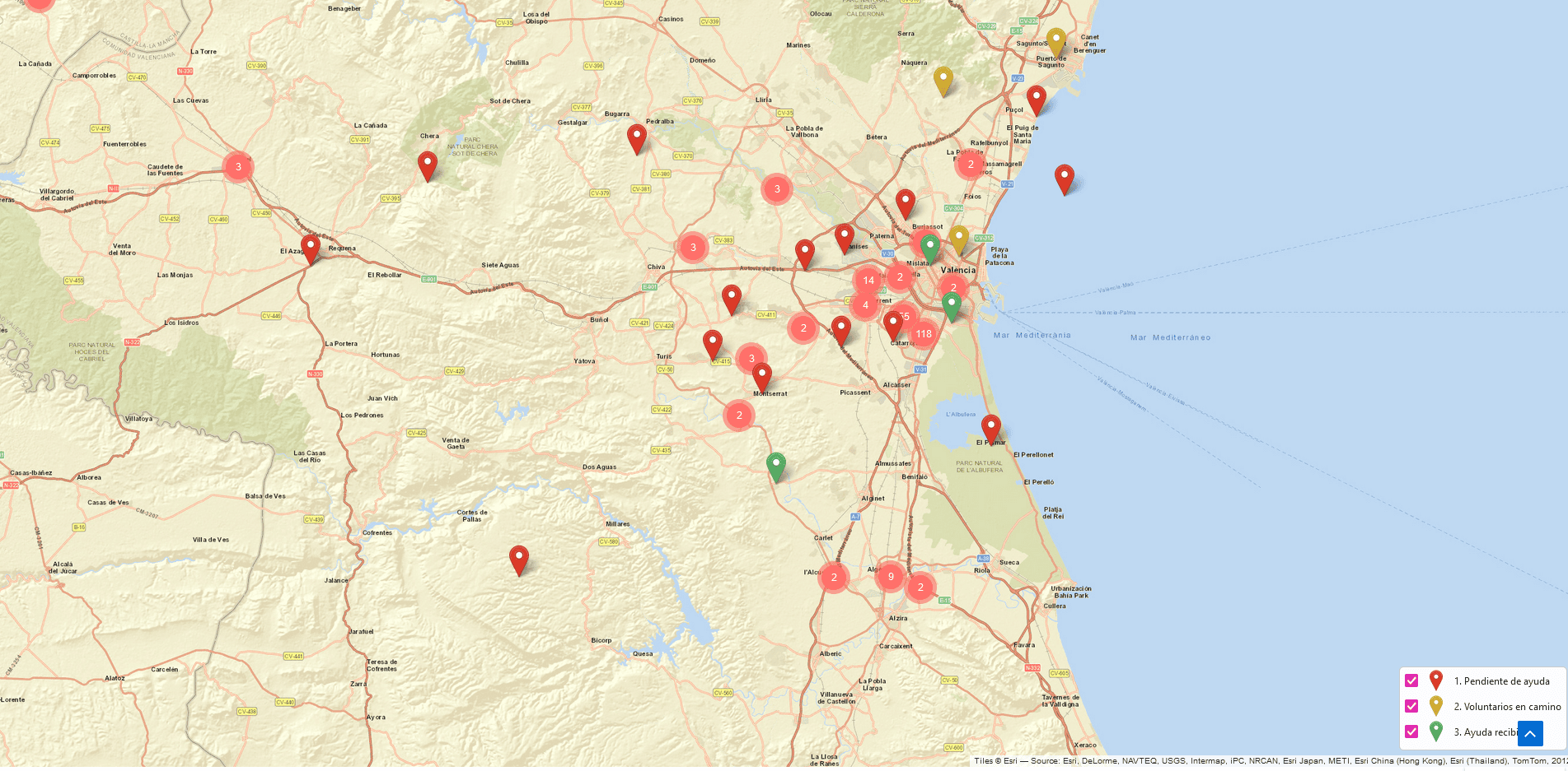 AyudaTerreta: Mapa interactivo para solicitar y prestar ayuda