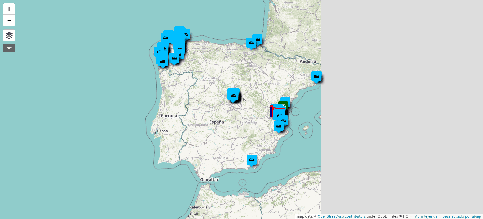 Mapa colaborativo: Puntos Interés DANA