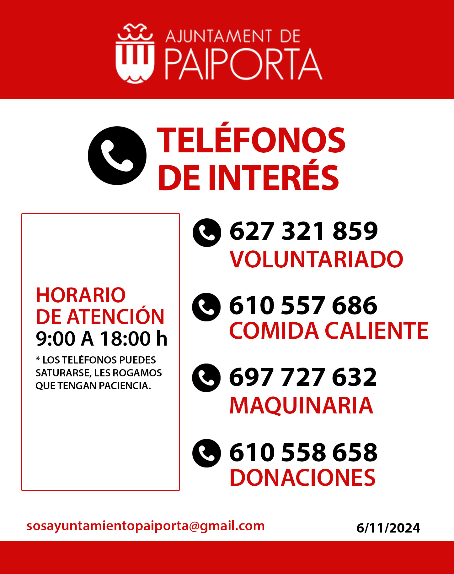 Paiporta: Teléfonos de interés